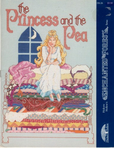 Hickory Hollow Enchanted Forest The Princess and the Pea counted cross stitch leaflet