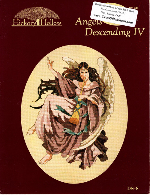 Hickory Hollow Angels Descending IV Horn counted cross stitch leaflet. Diane Selby.