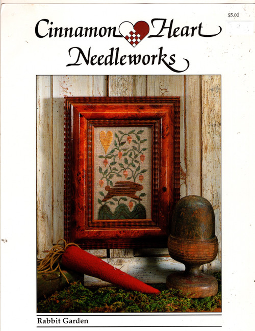 Cinnamon Heart Needleworks Rabbit Garden Counted Cross Stitch Pattern leaflet