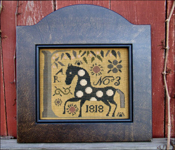 Carriage House Samplings Spot the Horse Cross Stitch Pattern leaflet
