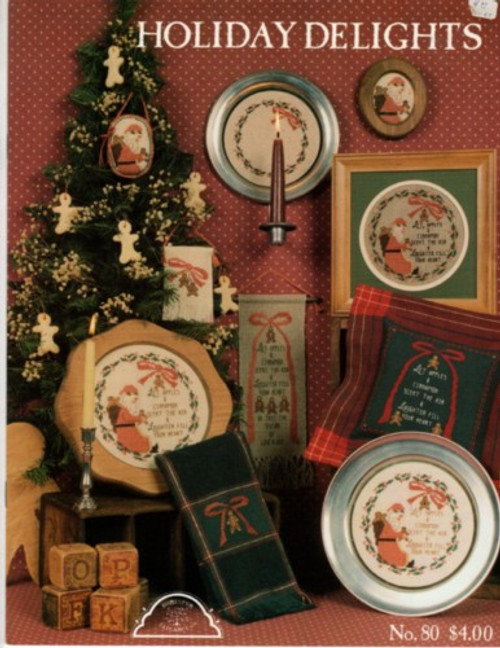 Homespun Elegance Holiday Delights Cross Stitch Pattern leaflet. Sandra Sullivan.