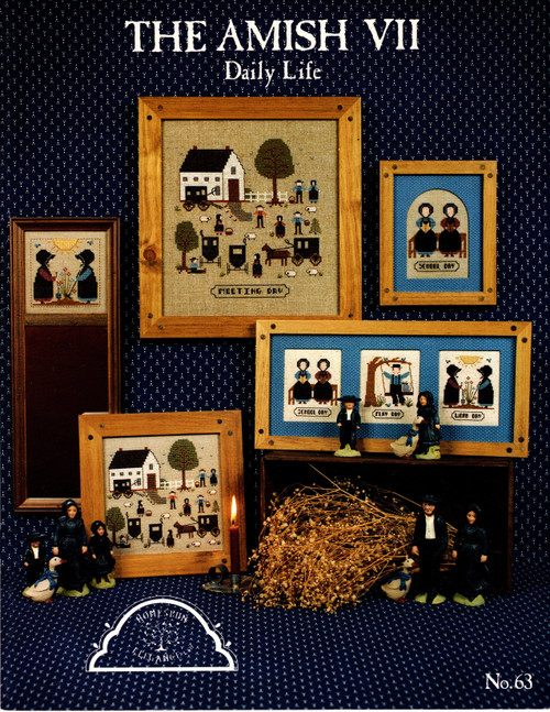 Homespun Elegance The Amish VII Daily Life Counted Cross Stitch Pattern leaflet. Sandra Sullivan. School Day, Meeting Day, Work Day, Play Day Homespun Elegance The Amish VII Daily Life Counted Cross Stitch Pattern leaflet. Sandra Sullivan. School Day, Meeting Day, Work Day, Play Day