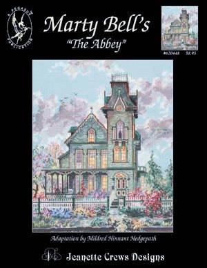 Marty Bell's The Abbey counted cross stitch booklet. The Abbey, part of Marty Bell's America the Beautiful series, is a quaint Victorian located in Cape May, NJ. Built in 1869 and beautifully restored, this magnificent home is now a Bed & Breakfast Inn. Adapted by Mildred Hinnant Hedgepath