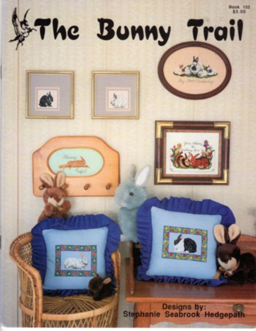 Pegasus The Bunny Trail counted cross stitch booklet. Stephanie Seabrook Hedgepath