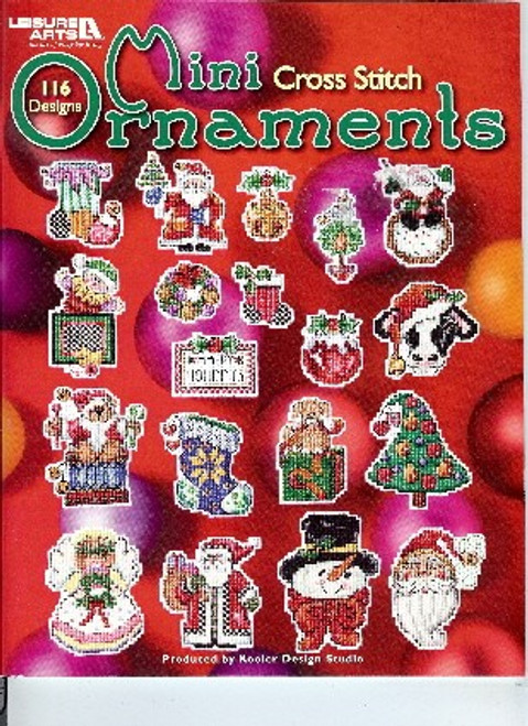 Leisure Arts  MINI CROSS STITCH ORNAMENTS