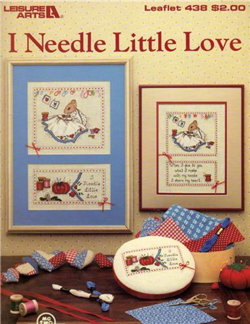 Leisure Arts I NEEDLE LITTLE LOVE Mouse Sewing Sampler