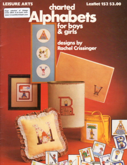 Leisure Arts CHARTED ALPHABETS FOR BOY AND GIRLS