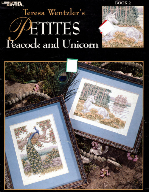 Leisure Arts Teresa Wentzler's PETITES Peacock and Unicorn