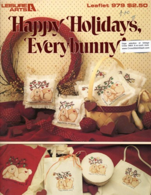 Leisure Arts HAPPY HOLIDAYS EVERYBUNNY