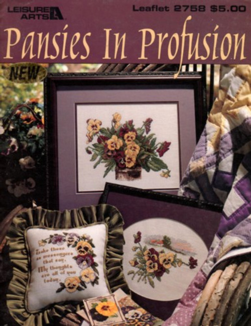 Leisure Arts PANSIES IN PROFUSION