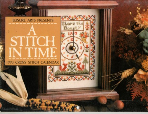 Leisure Arts A STITCH IN TIME CALENDAR 1993