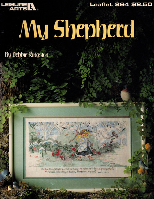 Leisure Arts My Shepherd Counted Cross Stitch Pattern leaflet. Artwork by Debbie Kingston (daughter of D. Morgan) and adapted by Carol Emmer
