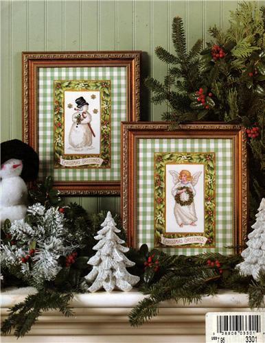 Leisure Arts Christmas Collection Counted Cross Stitch Pattern booklet. Includes six 8 x 10" decorative mats. Celestial Greetings, Mr Snowman, Christmas Morning, Up On the Rooftop, Jolly Ole Saint Nick, Bells and Holly