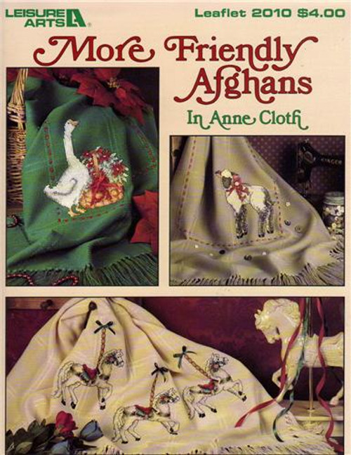 Leisure Arts MORE FRIENDLY AFGHANS in Anne Cloth