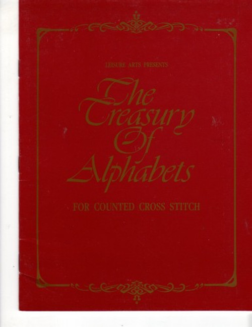 Leisure Arts The Treasury of Alphabets Cross Stitch Pattern booklet.