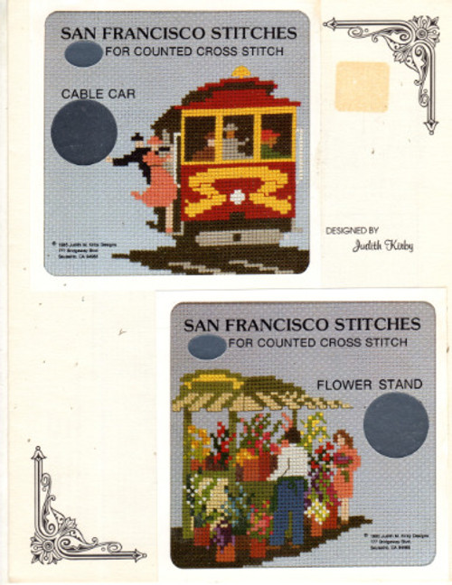 Judith M. Kirby SAN FRANCISCO STITCHES Cable Car and Flower Stand Judith Kirby