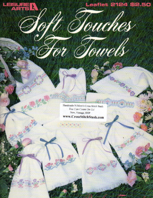 Leisure Arts Soft Touches for Towels counted Cross Stitch Pattern leaflet. Ann Townsend