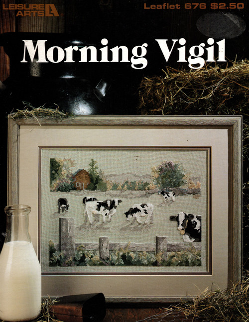 Leisure Arts Morning Vigil counted Cross Stitch Pattern leaflet. Book 3. Judy Buswell.