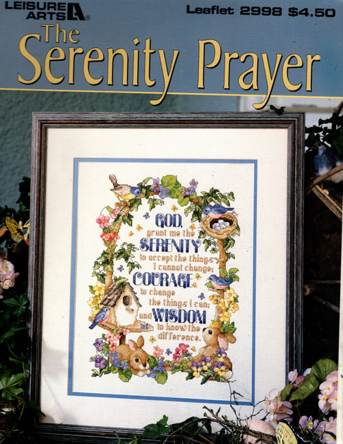 Leisure Arts The Serenity Prayer counted cross stitch leaflet. Donna Vermillion Giampa Leisure Arts The Serenity Prayer counted cross stitch leaflet. Donna Vermillion Giampa