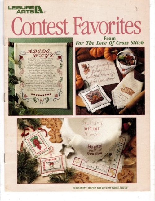Leisure Arts Contest Favorites from the Love of Cross Stitch counted Cross Stitch Pattern booklet. Mommy always means Love, Bread cloths, Bountiful Blessing, Cross Stitcher's Project or Two Verse, My Heart is in Cross Stitch, Snowflake, Fireplace, Merry Stitches, Baby's First Christmas, Caution DMC Zone, God Makes All Things Beautiful, Ornament Ball, Feliz Navidad Chile Pepper, Santa, Snowman, Soldier, Train, Light strand Leisure Arts Contest Favorites from the Love of Cross Stitch counted Cross Stitch Pattern booklet. Mommy always means Love, Bread cloths, Bountiful Blessing, Cross Stitcher's Project or Two Verse, My Heart is in Cross Stitch, Snowflake, Fireplace, Merry Stitches, Baby's First Christmas, Caution DMC Zone, God Makes All Things Beautiful, Ornament Ball, Feliz Navidad Chile Pepper, Santa, Snowman, Soldier, Train, Light strand