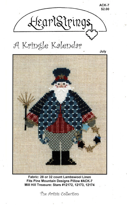 Artists Collection Heartstrings Kringle Kalendar July Counted cross stitch pattern Artists Collection Heartstrings Kringle Kalendar July Counted cross stitch pattern
