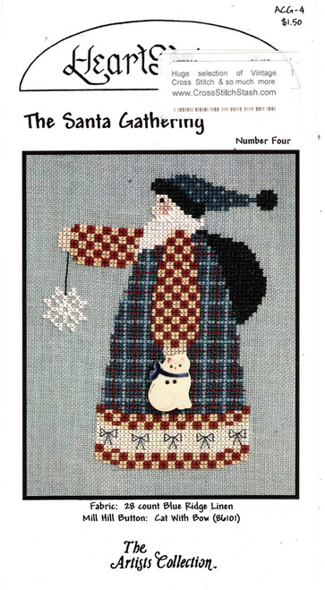 Artists Collection Heartstrings The Santa Gathering Number Four Counted cross stitch pattern Artists Collection Heartstrings The Santa Gathering Number Four Counted cross stitch pattern