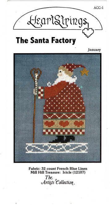 Artists Collection Heartstrings The Santa Factory January Counted cross stitch pattern