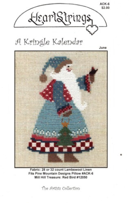 Artists Collection Heartstrings Kringle Kalendar June Counted cross stitch pattern Artists Collection Heartstrings Kringle Kalendar June Counted cross stitch pattern