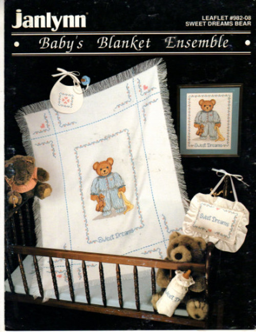 Janlynn BABY'S BLANKET ENSEMBLE Sweet Dreams Bear