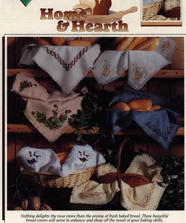 Color Charts Home and Hearth Counted Cross Stitch Pattern booklet. Deborah Campbell. Strawberries, geometric borders, Rooster, Corn010683112013