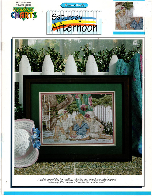 Color Charts Saturday Afternoon counted Cross Stitch Pattern booklet. Pomm Olson. Bodenstiener Children Color Charts Saturday Afternoon counted Cross Stitch Pattern booklet. Pomm Olson. Bodenstiener Children