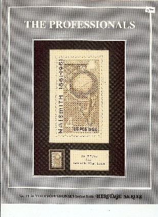 Heritage Series The Professionals Professional Basketball James Naismith USPS Postage Stamp counted cross stitch leaflet