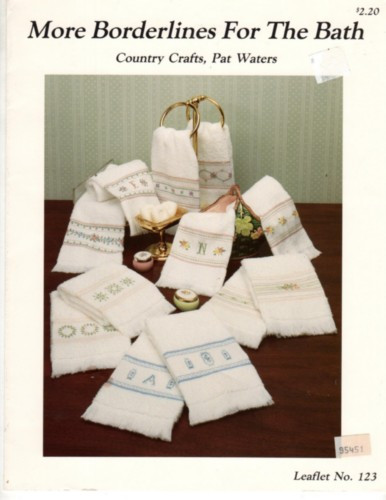 Country Crafts More Borderlines for the Bath Counted cross stitch pattern leaflet. Pat Waters