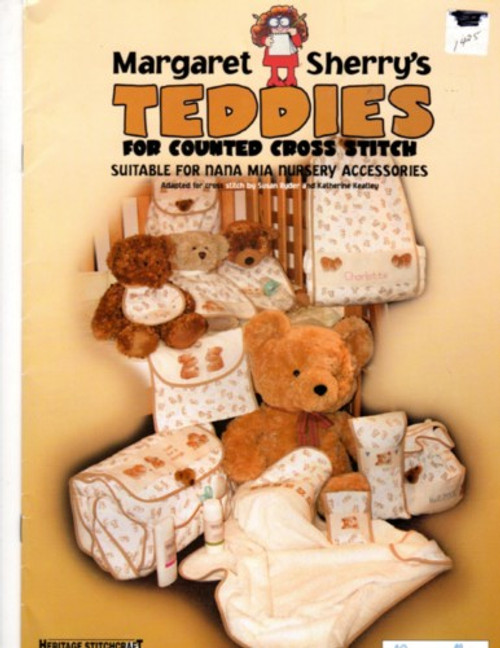 Heritage Stitchcraft MARGARET SHERRY'S TEDDIES Counted Cross Stitch