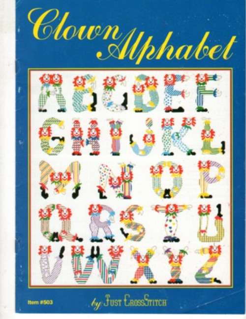 Just Cross Stitch CLOWN ALPHABET