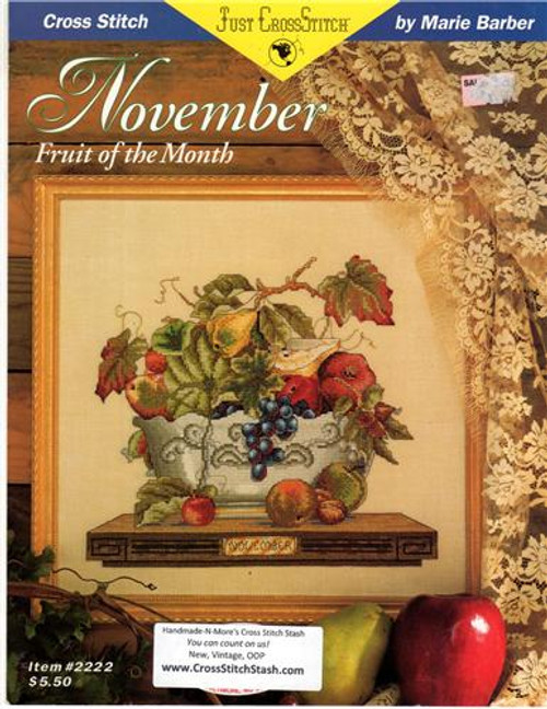 Just Cross Stitch FRUIT OF THE MONTH November  Marie Barber