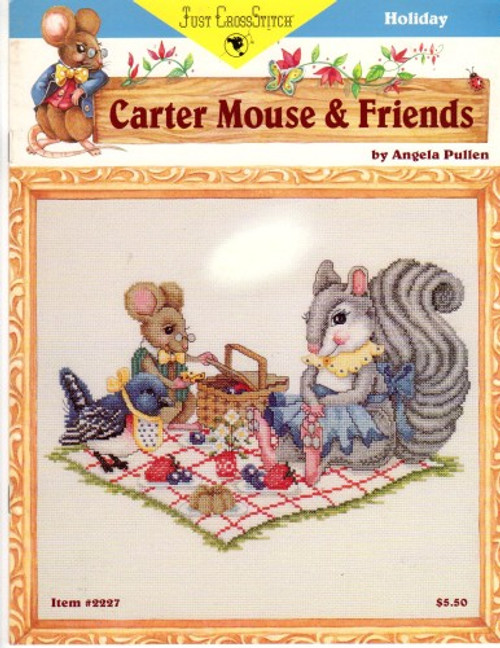 Just Cross Stitch CARTER MOUSE & FRIENDS Holiday Angela Pullen