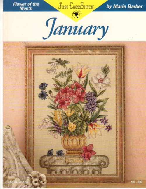 Just Cross Stitch FLOWER OF THE MONTH January  Marie Barber