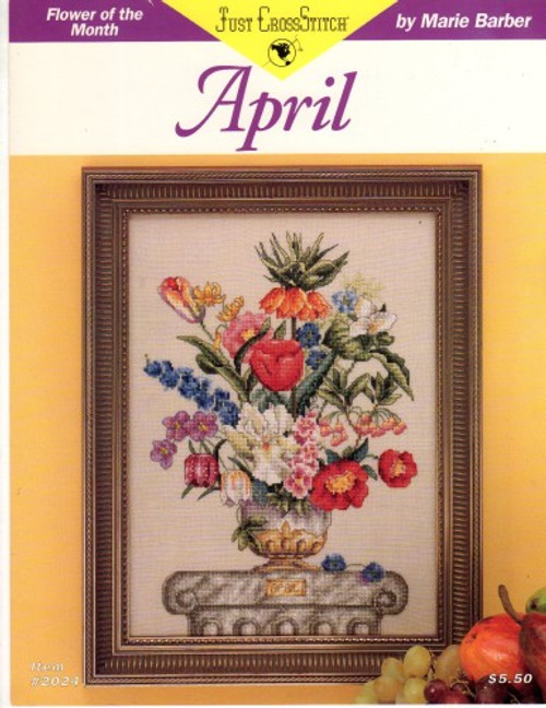 Just Cross Stitch FLOWER OF THE MONTH April Marie Barber