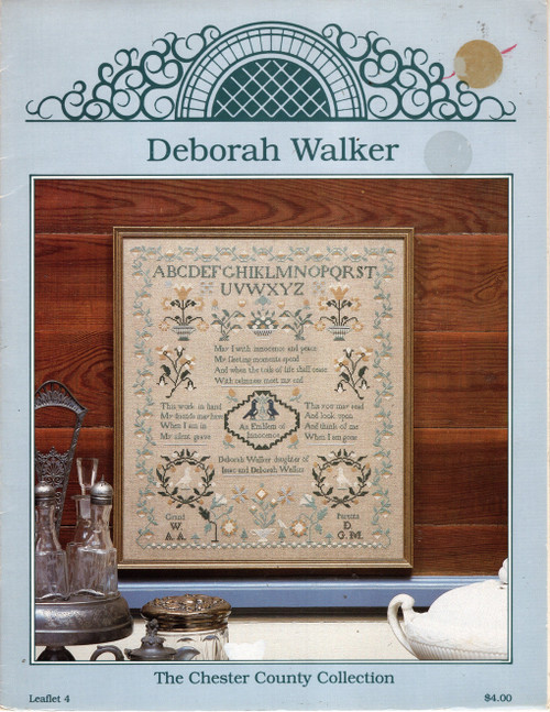 Just Cross Stitch Deborah Walker The Chester County Collection counted Cross Stitch Pattern leaflet.