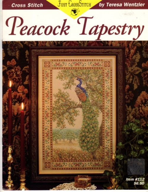 Just Cross Stitch PEACOCK TAPESTRY Teresa Wentzler