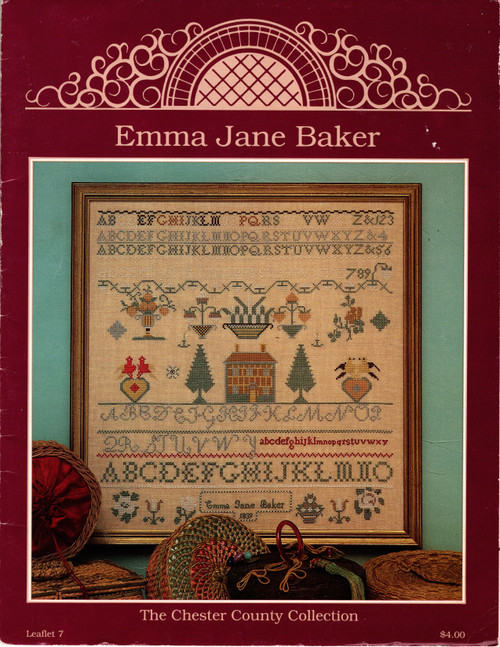 Just Cross Stitch Emma Jane Baker The Chester County Collection counted Cross Stitch Pattern leaflet