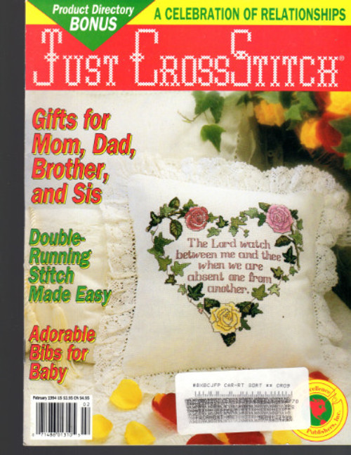 Just Cross Stitch MAGAZINE February 1994