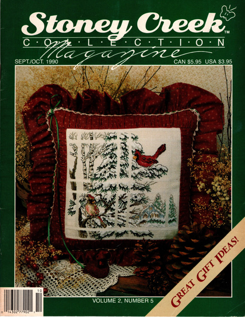 Stoney Creek Magazine September/October 1990 Counted cross stitch magazine. Volume 2, Number 5