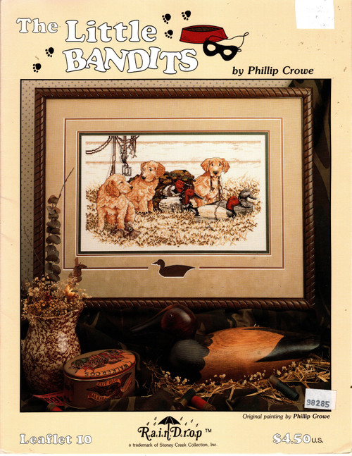 Stoney Creek The Little Bandits Counted cross stitch pattern leaflet. RainDrop. Phillip Crowe Stoney Creek The Little Bandits Counted cross stitch pattern leaflet. RainDrop. Phillip Crowe