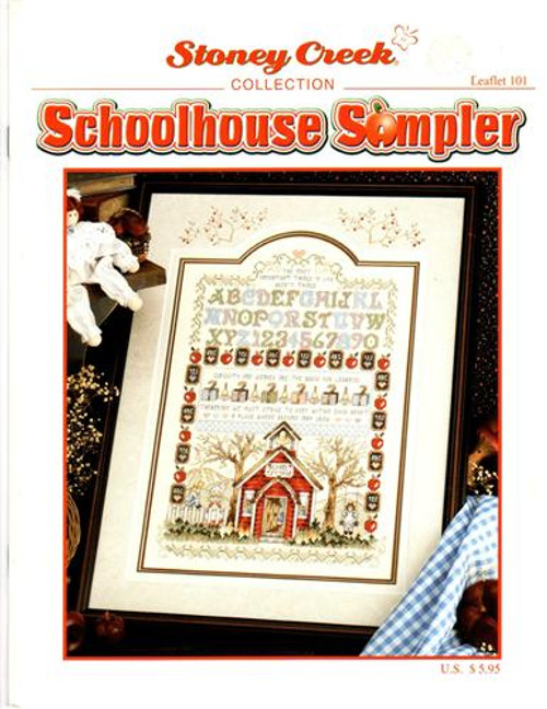 Stoney Creek Schoolhouse Sampler Counted cross stitch pattern booklet