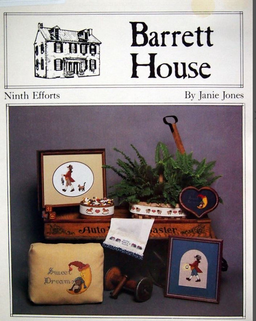 Barrett House Ninth Efforts Cross Stitch Pattern leaflet. Dinner for Two, Sweet Dreams, Country Borders