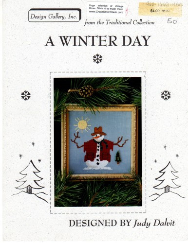 Design Gallery Inc A Winter Day Counted cross stitch leaflet. From the Traditional Collection. Judy Dalvit