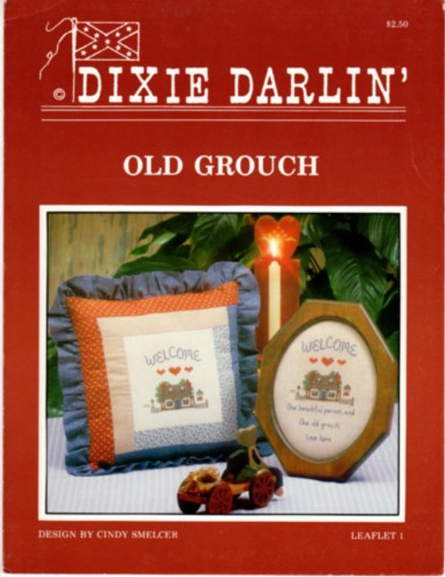 Dixie Darlin' Old Grouch Counted Cross Stitch Pattern leaflet