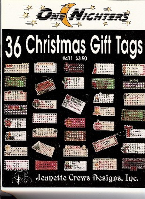 One Nighters 36 CHRISTMAS GIFT TAGS